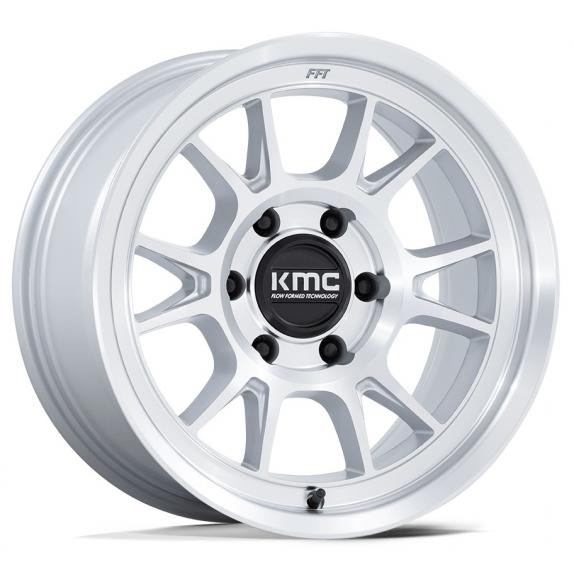 KMC KM729  RANGE GLOSS SILVER MACHINED FACE