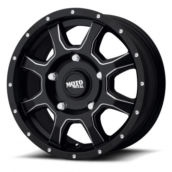 MOTO METAL MO970  EURO-VAN SATIN BLACK MILLED